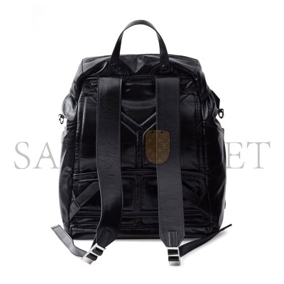 PRADA LEATHER BACKPACK MEN'S BLACK 2VZ108 (45*38*18cm) 